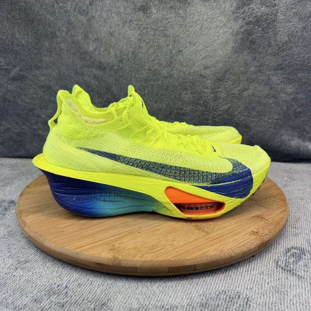 Nike Air Zoom Alphafly 3 Shoes Womens Size 9 Yellow Running Sneakers FD8315-700
